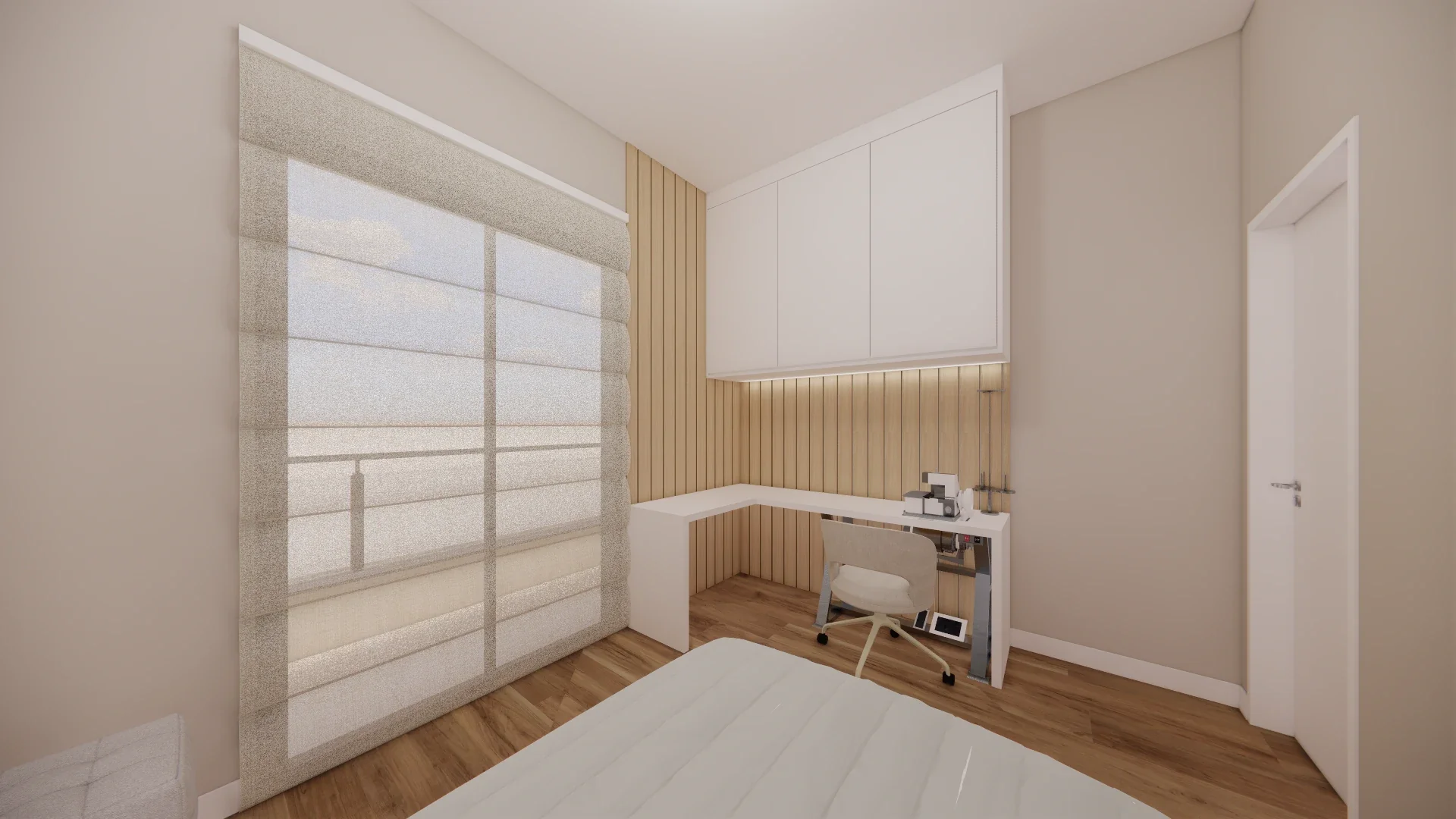 Detalhe de iluminação externa embutida