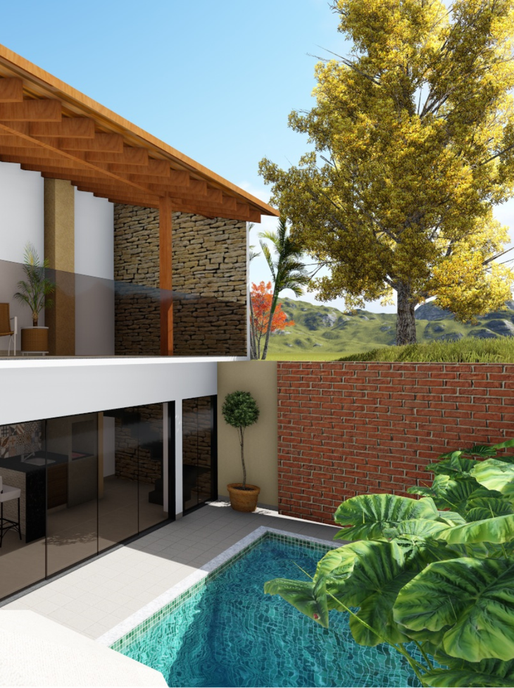 Residência em Jacarezinho - Vista Lateral
